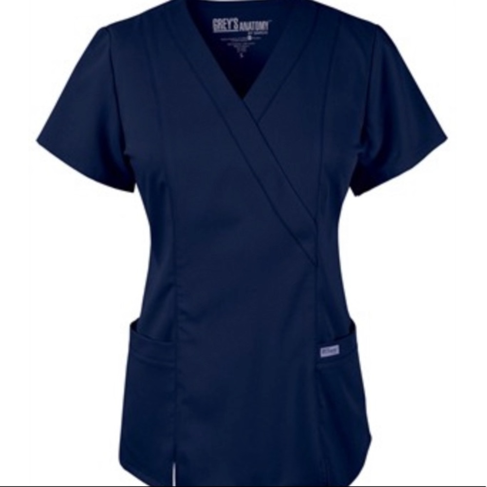 Grey’s Anatomy Mock Wrap scrub top